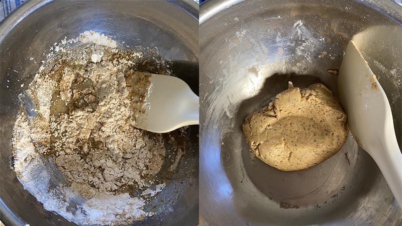 きなこと米粉のクッキーの作り方２：生地作り