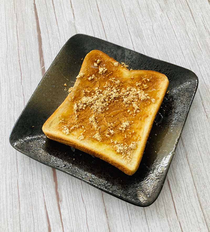 きなこ＆食パンレシピ1：ハチミツきなこトースト