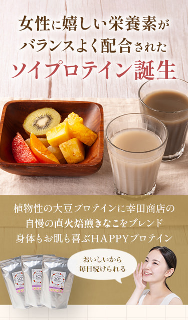 KOUTA　HAPPY　FOOD　MARKET　ソイプロテインほうじ茶きなこ風味　300g×1袋